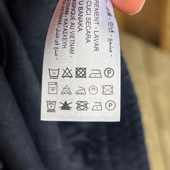 Zara Women's Black 100% Linen Tie-Waist Shorts Size S. NEW - Picture 7 of 7